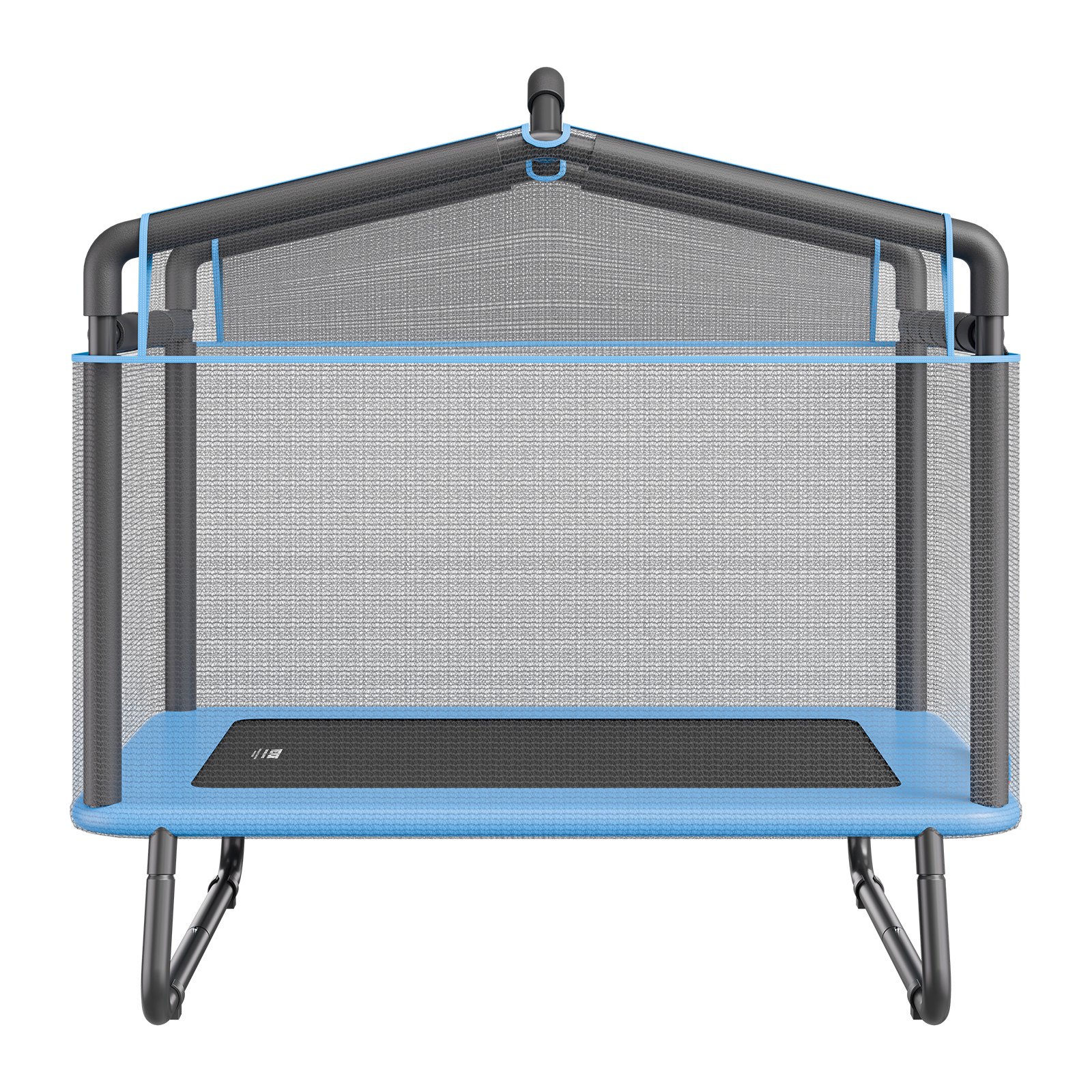 VEVOR 6FT Trampoline for Kids, 72" Indoor/Outdoor Toddlers Trampoline, Mini Baby Trampoline with Safety Enclosure Net, Gymnastics Bar, Hammock, Recreational Trampoline Birthday Gift for 3+ Years Kids