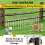 VEVOR 4 Pack Animal Barrier, 8"x32" Dog Fence Barrier, Q235 Iron No Digging Underground Fence Ground Stakes for Dogs Rabbits Small Animals, Barrier Under Fence for Garden Patio Yard Outdoor