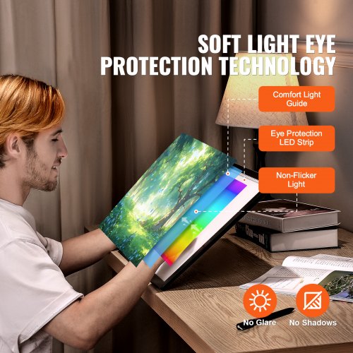 Table Lumineuse A3 KEIRLIGHT Rechargeable – Boîte à Lumière 3 Couleurs, 6 Niveaux, Idéale Peinture Diamant, Dessin, Tatouage