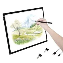 A3 LED Light Board USB Powered Tracing Pad with 3 Level Dimmable Brightness