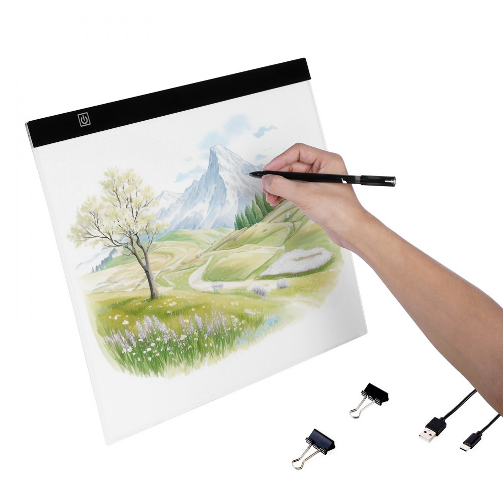 B4 LED Light Board USB Powered Tracing Light Pad for Diamond Art Sketching