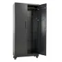 VEVOR Metal Storage Cabinet, 179.5 cm Rolling Steel Garage Cabinet with Adjustable Shelves, 2 Magnetic Doors, Hanging Rod & 3 Rod Hooks, 5 Tiers Lockable Tool Storage for Pantry, Warehouse, Basement