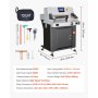 VEVOR Electric Paper Cutter, 1100W Heavy Duty Paper Cutter Machine With 20.28 in Cutting Width, 3.15 in Cutting Thickness, Electric Guillotine Trimmer with Casters and 7 in Touchscreen, for Print Shop