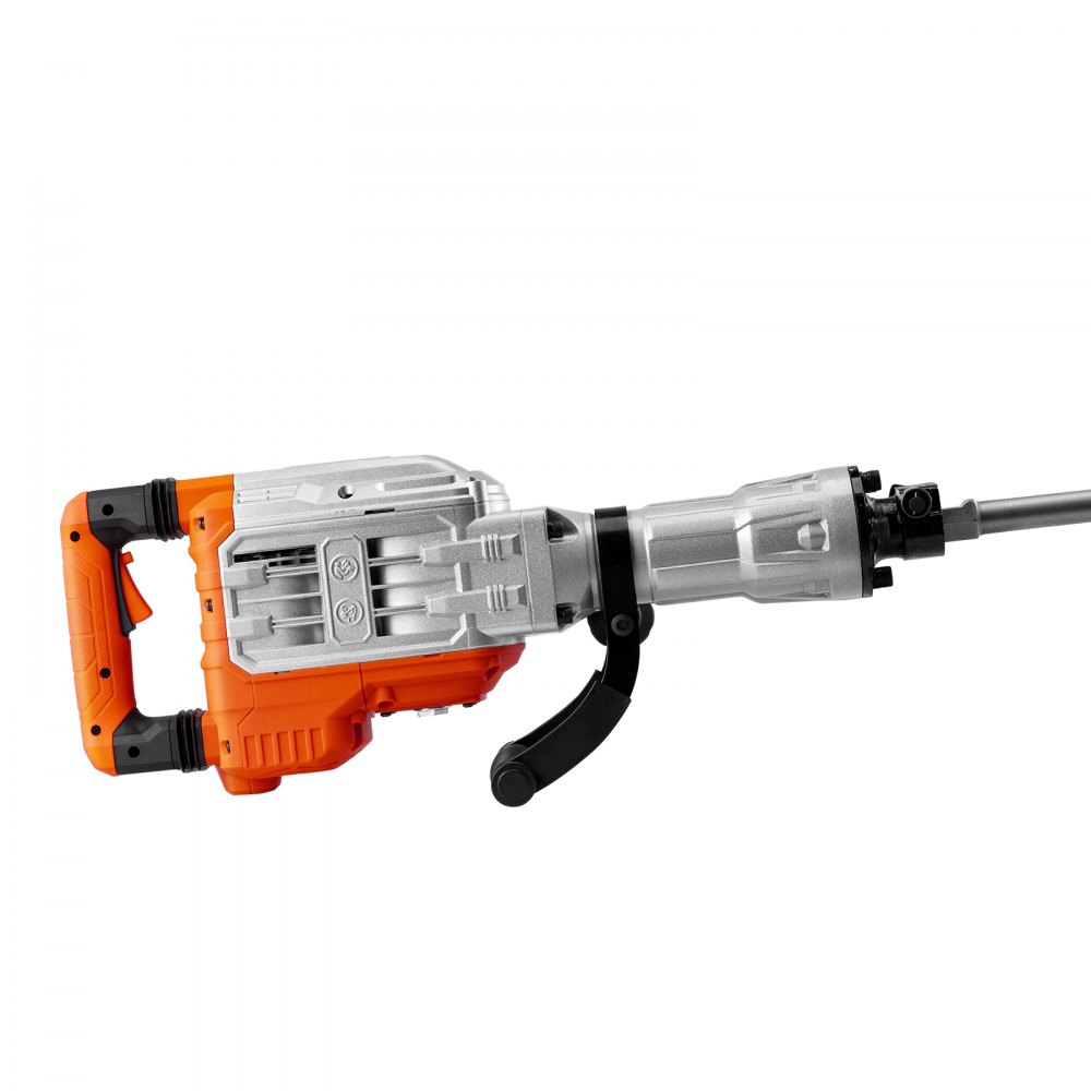 VEVOR Demolition Jack Hammer, 3500W Jack Hammer Concrete Breaker 1900 BPM Heavy Duty Electric Jack Hammer, 2pcs Chisel with Gloves & 360°C Swiveling Front Handle for Trenching and Breaking Holes