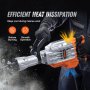 VEVOR Demolition Jack Hammer, 3500W Jack Hammer Concrete Breaker 1900 BPM Heavy Duty Electric Jack Hammer, 2pcs Chisel with Gloves & 360°C Swiveling Front Handle for Trenching and Breaking Holes