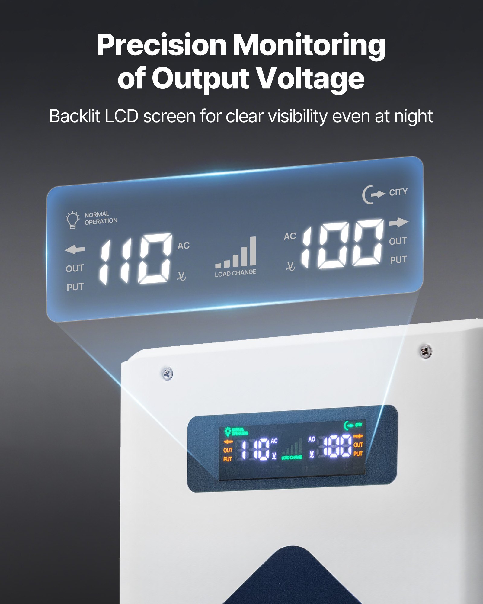 VEVOR Step Down Voltage Converter, 2000VA, Heavy Duty Voltage Power Converter, 220V to 110V Power Transformer, with 2 US Outlets, USB Output, LCD Display, Temperature Protection, for 110V Appliances