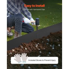 Steel Landscape Edging 3 Packs 40 x 8 in Rust-Resistant Garden Edging Border