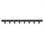 VEVOR Galvanized Steel Landscape Edging, 10-Pack 1016 x 114 mm Metal Edging for Landscaping with 11 Mounting Clips, Heavy Duty Metal Garden Edge Border for Flower Bed, Yard Pathway, Black