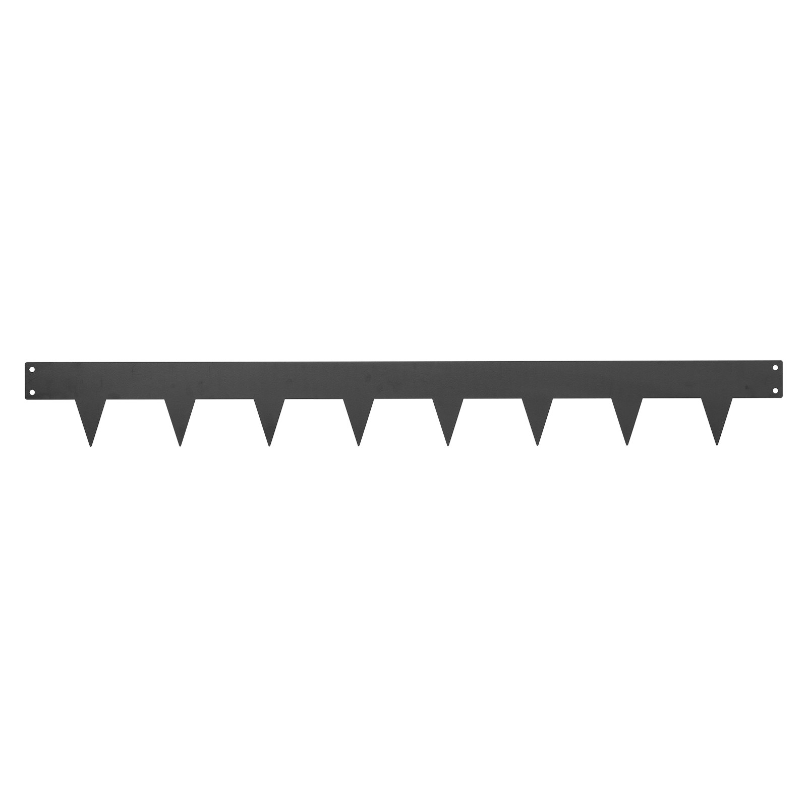 VEVOR Galvanized Steel Landscape Edging, 10-Pack 1016 x 114 mm Metal Edging for Landscaping with 11 Mounting Clips, Heavy Duty Metal Garden Edge Border for Flower Bed, Yard Pathway, Black