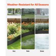 Steel Landscape Edging 4 Packs 40 x 6 in Rust-Resistant Garden Edging Border