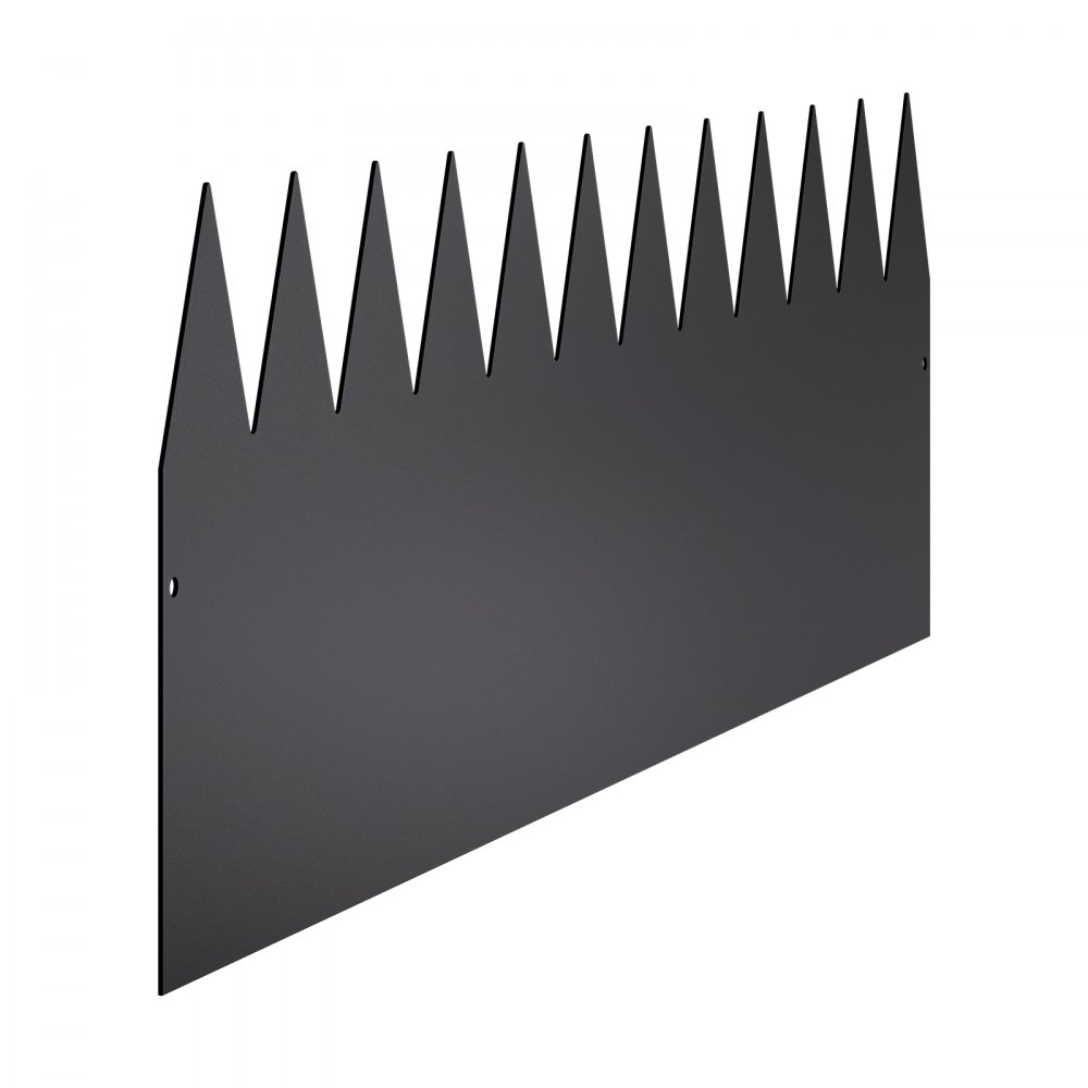 Bordas de aço para paisagismo VEVOR, pacotes com 4 unidades de 40 x 12 pol. Bordas de metal para paisagismo resistentes à ferrugem, bordas dobráveis para jardim, bordas de gramado resistentes, fácil de instalar, divisor de caminho para canteiros de flores, preto