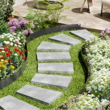 Steel Landscape Edging 5 Packs 39 x 3in Rust-Resistant Garden Edging Border