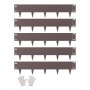 Steel Landscape Edging 5 Packs 39 x 5in Rust-Resistant Edging Border Brown