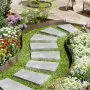 VEVOR Steel Landscape Edging, 5 Packs 39 x 5 in Rust-Resistant Metal Landscape Edging, Bendable Garden Edging Border, Heavy Duty Lawn Edging, Easy-to-Install, Flower Bed Yard Pathway Divider Brown