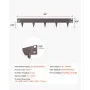 VEVOR Steel Landscape Edging, 5 Packs 39 x 3 in Rust-Resistant Metal Landscape Edging, Bendable Garden Edging Border, Heavy Duty Lawn Edging, Easy-to-Install, Flower Bed Yard Pathway Divider Brown