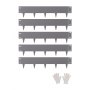 Steel Landscape Edging 5 Packs 39x5in Rust-Resistant Edging Border Dark Gray