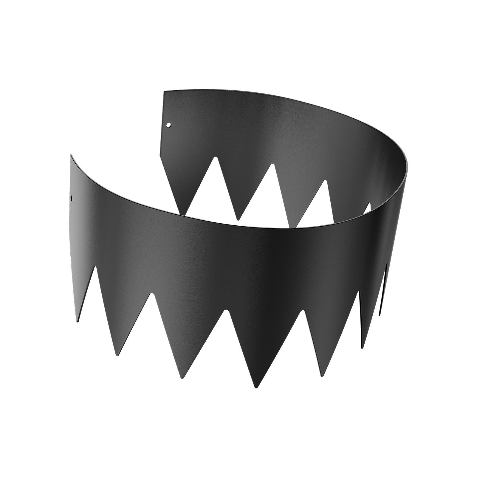 VEVOR Steel Landscape Edging, 6 Packs 1016 x 203 mm Rust-Resistant Metal Landscape Edging, Bendable Garden Edging Border, Heavy Duty Lawn Edging, Easy-to-Install, Flower Bed Yard Pathway Divider Black