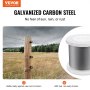 VEVOR Carbon Steel Cable 6.35 mm 7 x 19 Steel Wire Rope 76.2 m Cable Railing