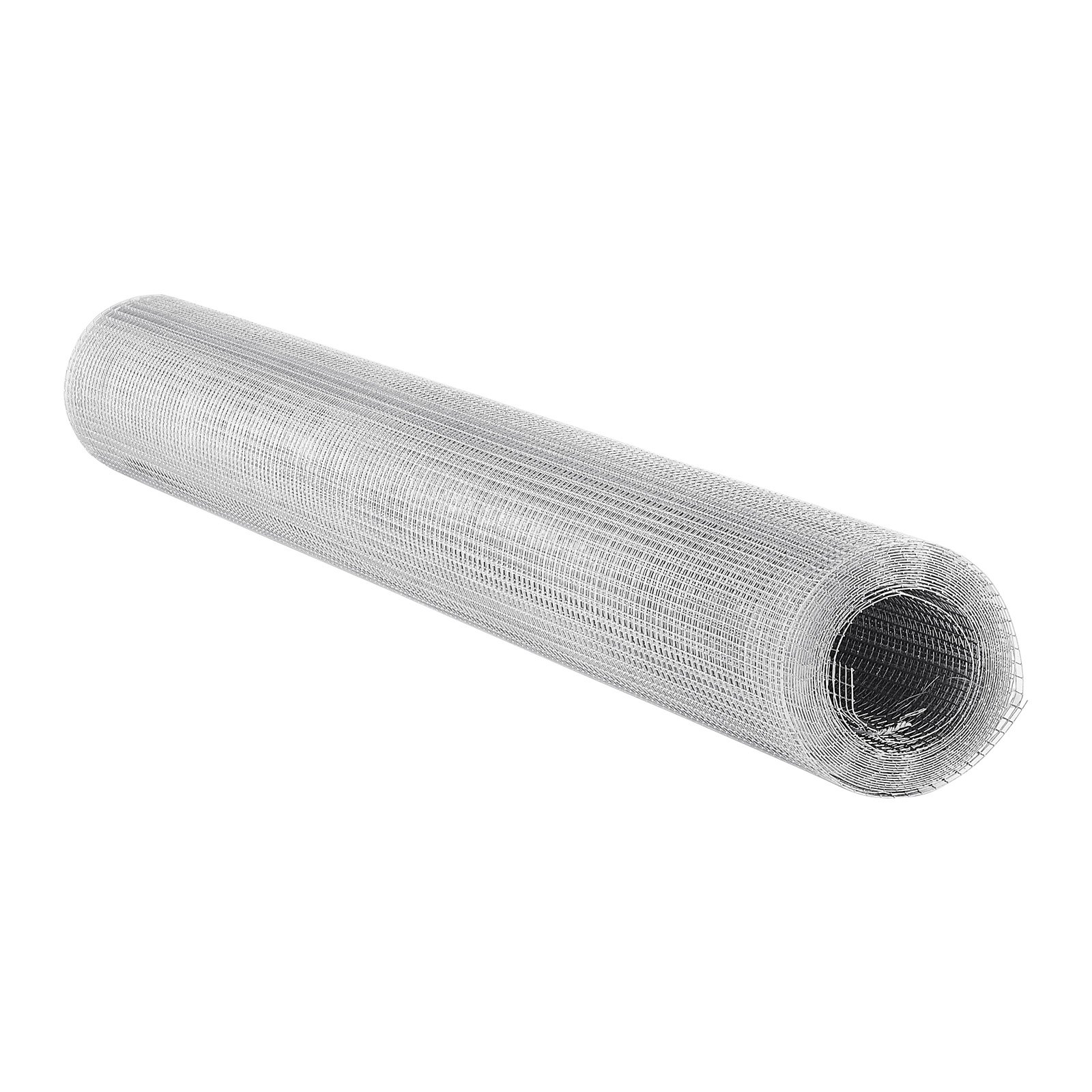 VEVOR Hardware Cloth, 6.3 mm 1 x 5 m 0.55 mm Diameter Chicken Wire Fence, Hot-Dip Galvanized After Welding Metal Wire Mesh Roll, Garden Plant Welded Fencing Roll, Supports Poultry Netting Cage Fence