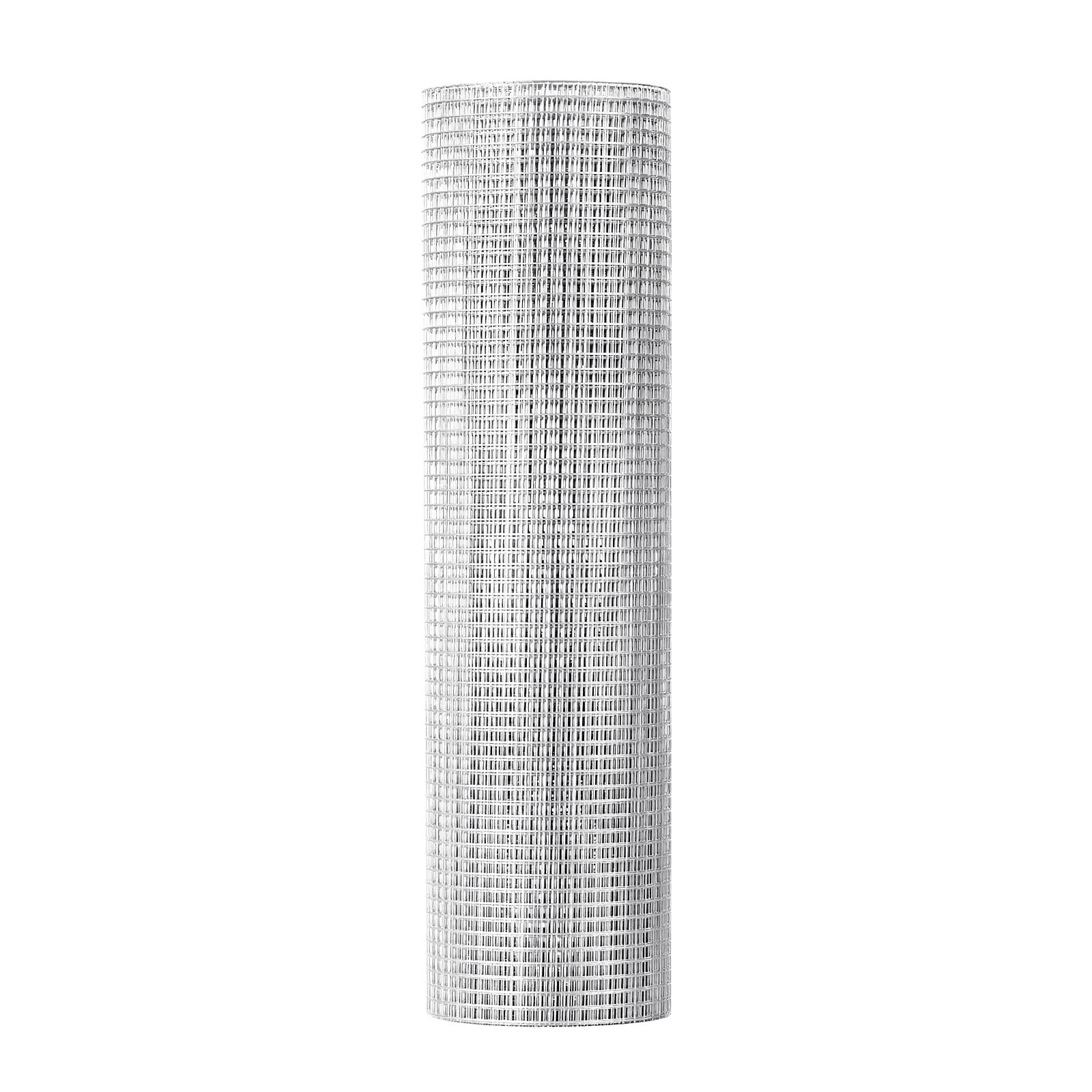 VEVOR Hardware Cloth, 6.3 mm 0.4 x 6 m 0.5 mm Diameter Chicken Wire Fence, Hot-Dip Galvanized After Welding Metal Wire Mesh Roll, Garden Plant Welded Fencing Roll, Supports Poultry Netting Cage Fence