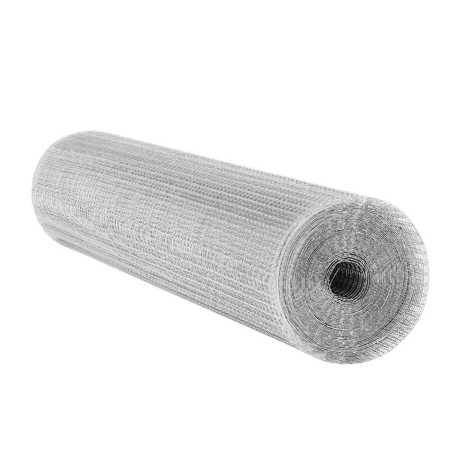 VEVOR Hardware Cloth, 12.7 mm 1 x 20 m 0.8 mm Diameter Chicken Wire Fence, Hot-Dip Galvanized After Welding Metal Wire Mesh Roll, Garden Plant Welded Fencing Roll, Supports Poultry Netting Cage Fence