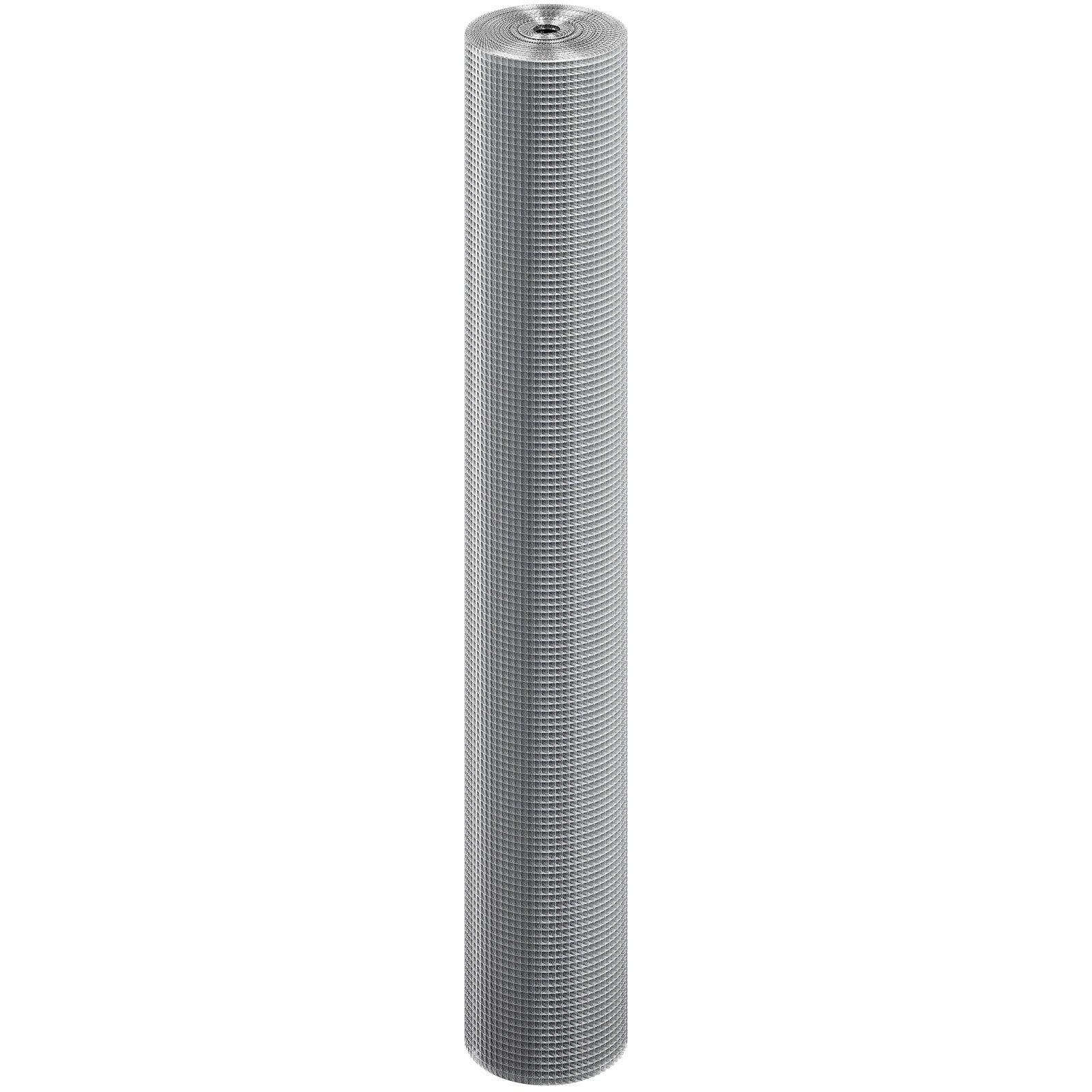 VEVOR Hardware Cloth 6.35 mm 915 mm x 15.24 m 23 Gauge Chicken Wire Fence, Hot-Dip Galvanized After Welding Metal Wire Mesh Roll, Garden Plant Welded Fencing Roll Supports Poultry Netting Cage Fence