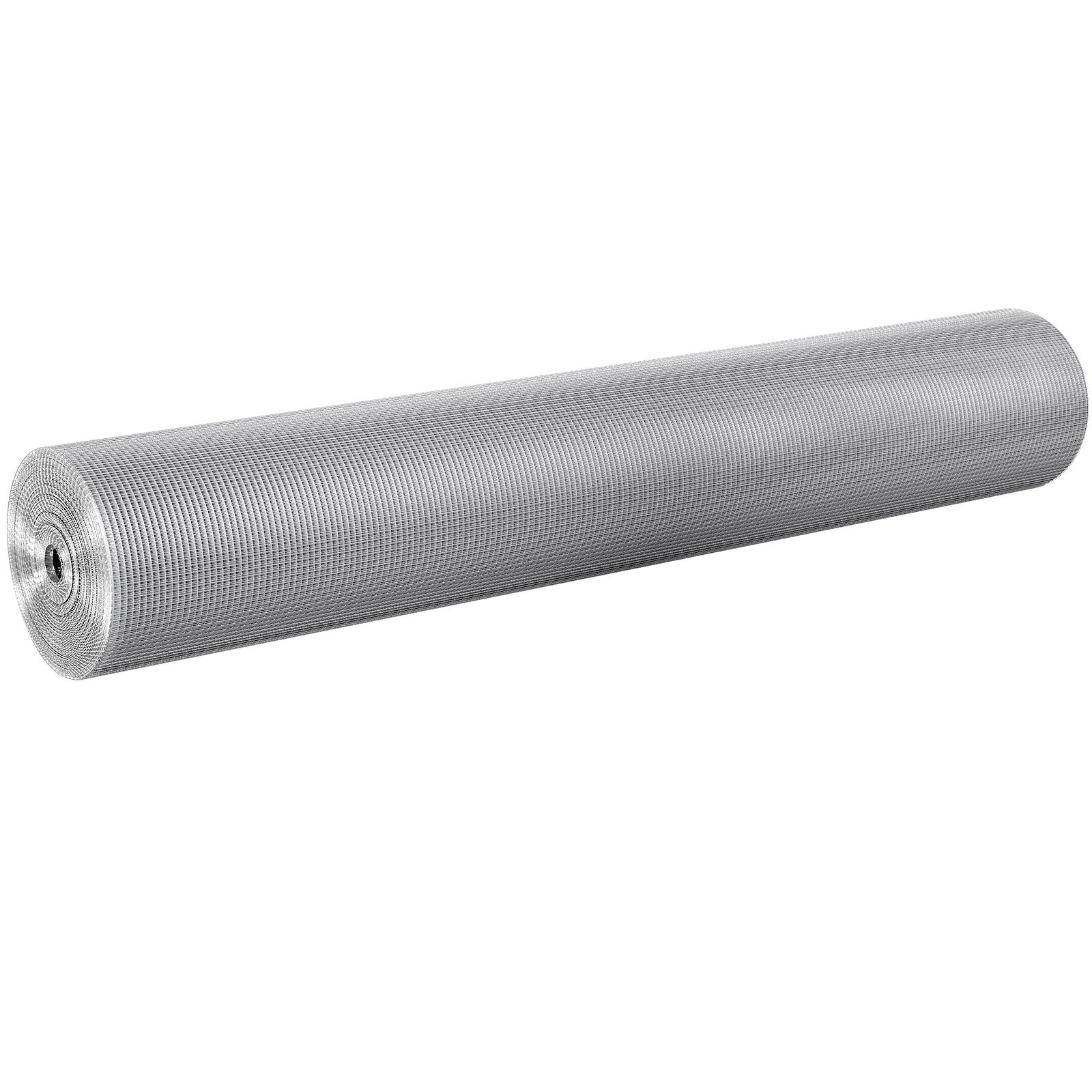VEVOR Hardware Cloth 6.35 mm 1220 mm x 30.48 m 23 Gauge Chicken Wire Fence, Hot-Dip Galvanized After Welding Metal Wire Mesh Roll, Garden Plant Welded Fencing Roll Supports Poultry Netting Cage Fence