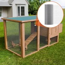 VEVOR Hardware Cloth, 1/2 inch 24in x 100 ft 19 Gauge, Hot Dipped Galvanized Wire Mesh Roll, Chicken Wire Fencing, Wire Mesh for Rabbit Cages, Garden, Small Rodents