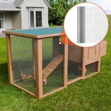VEVOR Hardware Cloth, 1/2 inch 24in x 25 ft 19 Gauge, Hot Dipped Galvanized Wire Mesh Roll, Chicken Wire Fencing, Wire Mesh for Rabbit Cages, Garden, Small Rodents