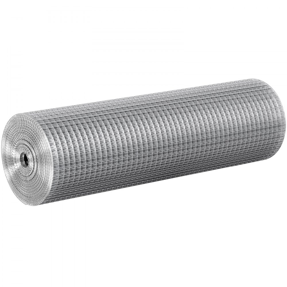 VEVOR Hardware Cloth, 12.7mm 610mm×15.24m 19 Gauge, Hot Dipped Galvanized Wire Mesh Roll, Chicken Wire Fencing, Wire Mesh for Rabbit Cages, Garden, Small Rodents