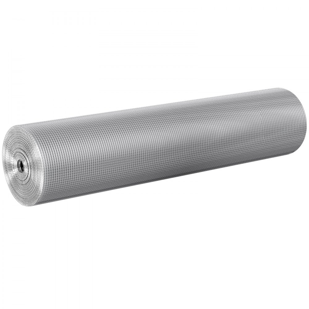 VEVOR Hardware Cloth, 6.35mm 915mmx30.48m 23 Gauge, Hot Dipped Galvanized Wire Mesh Roll, Chicken Wire Fencing, Wire Mesh for Rabbit Cages, Garden, Small Rodents