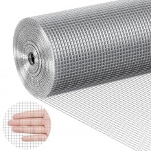 VEVOR Hardware Cloth, 1/4 inch 36in x 100 ft 23 Gauge, Hot Dipped Galvanized Wire Mesh Roll, Chicken Wire Fencing, Wire Mesh for Rabbit Cages, Garden, Small Rodents