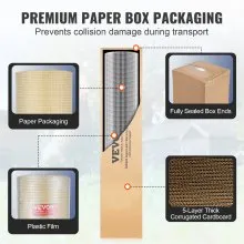 VEVOR Hardware Cloth, 1/4 inch 48in x 100 ft 23 Gauge, Hot Dipped Galvanized Wire Mesh Roll, Chicken Wire Fencing, Wire Mesh for Rabbit Cages, Garden, Small Rodents