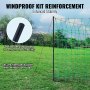 VEVOR Electric Fence Netting, 50" H x 164' L, PE Net Fencing with Posts & Double-Spiked Stakes, Utility Portable Mesh for Goats, Sheep, Lambs, Deer, Hogs, Dogs, Used in Backyards, Farms, and Ranches