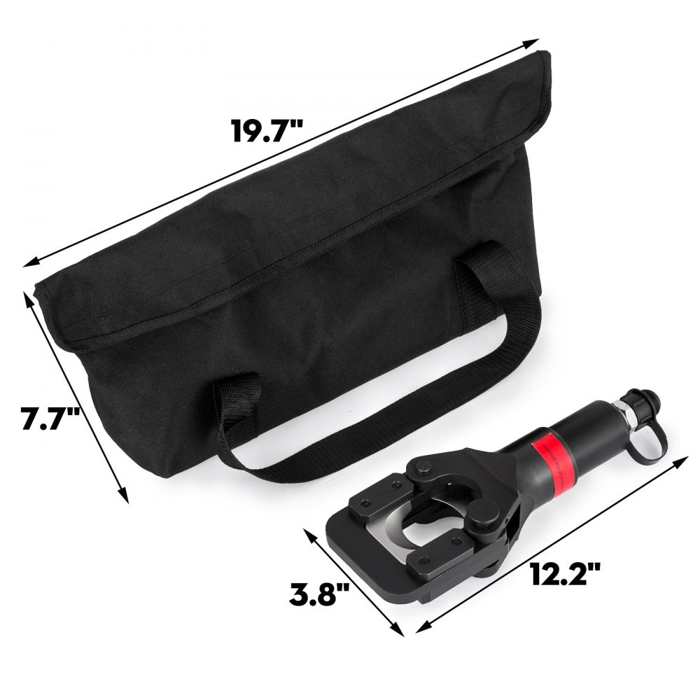 Cabezal de corte de cable de alambre hidráulico de 8 toneladas para aluminio y cobre de 13,4 pulgadas