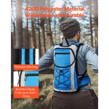 Hydration Pack Backpack 3L TPU Water Bladder Cycling Hiking Running Camping