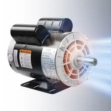 VEVOR 5HP Air Compressor Motor, 230V 22 Amps Electric Motor, 3450RPM 56HZ Frame, 7/8" Keyed Shaft, 2.25" Shaft Length for Air Compressors, CW/CCW Rotation