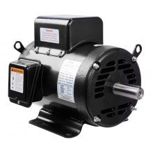 VEVOR 7.5HP Air Compressor Motor, 230V 30 Amps Electric Motor, 3450RPM 184T Frame, 1-1/8" Keyed Shaft, 2.75" Shaft Length for Air Compressors, CW/CCW Rotation
