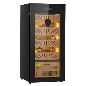 VEVOR Electric Humidor, 105L, 1000 Counts Electric Cigar Humidor Cabinet with Compressor Cooling, Constant Humidity & Temperature Control, Spanish Cedar Wood Shelves & Drawers, 4 Layers, for Household | VEVOR US