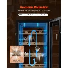 288L Electric Cigar Humidor Cooler Cabinet 1700 Counts with Compressor Cooling