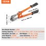 VEVOR Bolt Cutter, 18" Lock Cutter, Bi-Material Handle with Soft Rubber Grip, Chrome Molybdenum Alloy Steel Blade, Heavy Duty Bolt Cutter for Rods, Bolts, Wires, Cables, Rivets, and Chains
