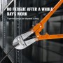 VEVOR Bolt Cutter 24" Lock Cutter Bimaterial Handle with Rubber Grip Alloy Steel