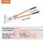VEVOR Bolt Cutter, 24" Lock Cutter, Bi-Material Handle with Soft Rubber Grip, Chrome Molybdenum Alloy Steel Blade, Heavy Duty Bolt Cutter for Rods, Bolts, Wires, Cables, Rivets, and Chains