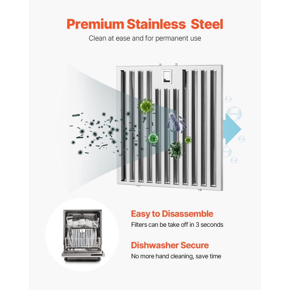 VEVOR Wall Mount Range Hood, 30 inch Chimney-Style Ceiling Mount Vent, 800 CFM Stainless Steel Kitchen Stove Hood with Gesture & Touch Control, LED Light, Baffle Filters, Ducted/Ductless Convertible