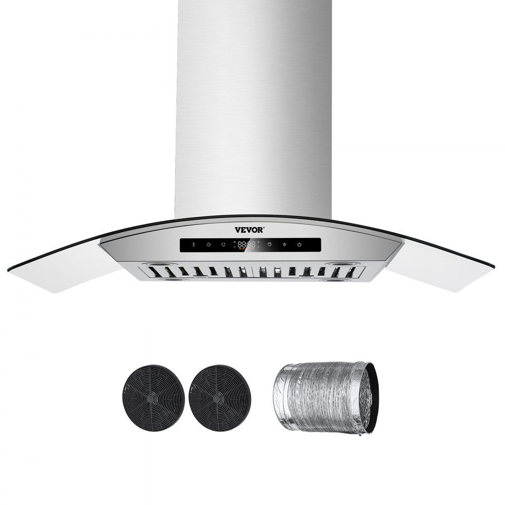 VEVOR 30" Wall Mount Range Hood Ceiling Mount Vent 800CFM Gesture & Touch Control