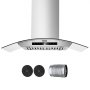 VEVOR 36" Wall Mount Range Hood Ceiling Mount Vent 800CFM Gesture & Touch Control