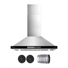 VEVOR 36" Wall Mount Range Hood Ceiling Mount Vent 800CFM Gesture & Touch Control