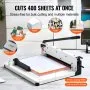 VEVOR Paper Cutter 43.2 cm A3 Guillotine Paper Trimmer 400 Sheet Capacity Metal Base