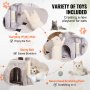 VEVOR Cat Tree 31,4" Torre para gatos com arranhador de sisal e condomínio para gatos Cinza claro