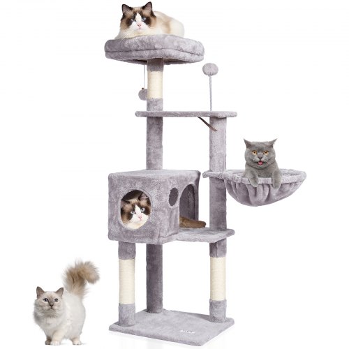 VEVOR Cat Tree for Indoor Cats, Cat Tower with Cat Condo